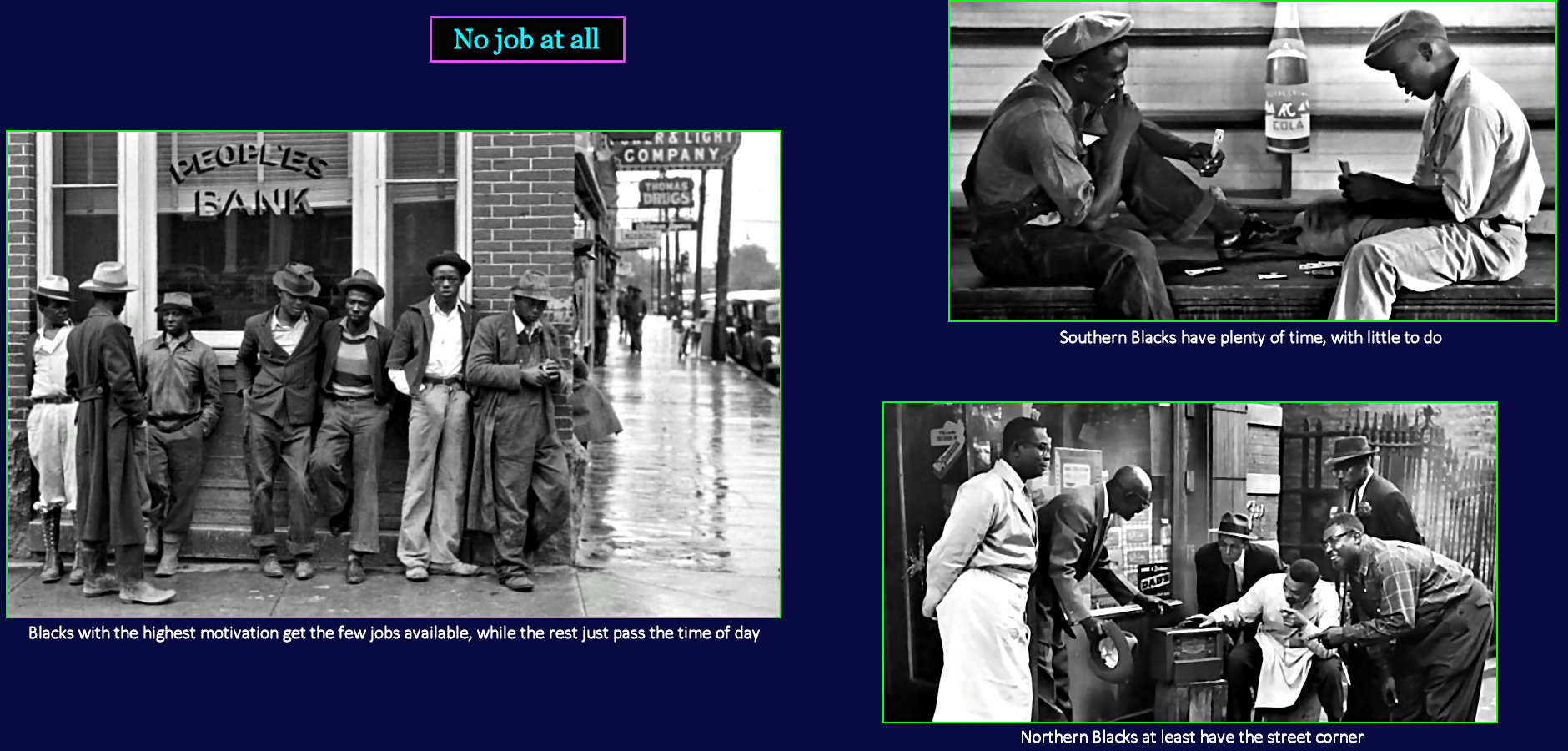 Black street life, 1940s
